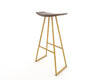 Tronk Roberts Bar Stool 30" Mustard Walnut 