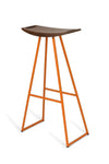 Tronk Roberts Bar Stool 30" Orange Walnut 