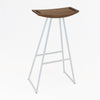 Tronk Roberts Bar Stool 30" White Walnut 