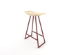 Tronk Roberts Counter Stool 24" Blood Red Maple w/ Inlay 