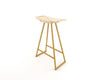 Tronk Roberts Counter Stool 24" Mustard Maple w/ Inlay 