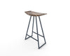 Tronk Roberts Counter Stool 24" Navy Walnut w/ Inlay 