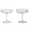 Ferm Living Ripple Champagne Saucers 