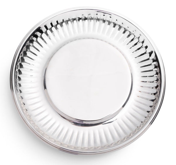 Siren Song "Paper Plate" in Stainless Steel - Small | Set of Four 
