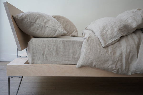 Area Simone Flat Sheet Natural Queen 