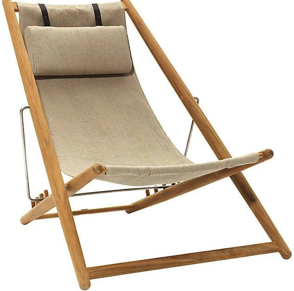 Skargaarden H55 Lounge Chair Beige Papyrus Fabric 