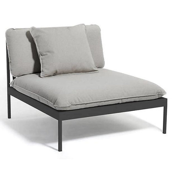 Skargaarden Bönan Lounge Chair Dark Grey Dark Grey Sunbrella Sling 