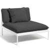 Skargaarden Bönan Lounge Chair Light Grey Dark Grey Sunbrella Sling 