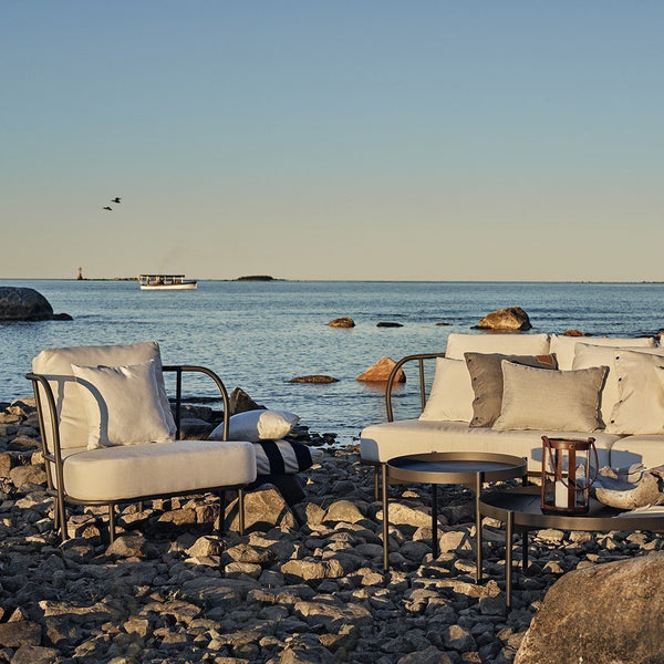 Skargaarden Saltö Lounge Chair Charcoal Grey Beige Taupe 