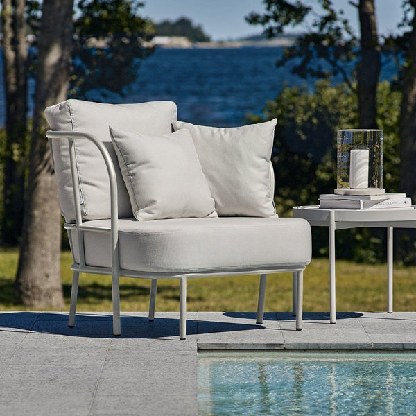 Skargaarden Saltö Lounge Chair Charcoal Grey Beige Taupe 
