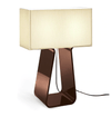 Pablo Tube Top Table Lamp White & Charcoal Small 