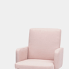 Artless C2 Dining Chair Blush Linen Matte Black 
