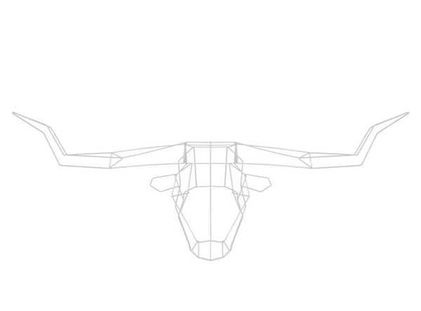 BEND Geometric Animals - Longhorn Black 