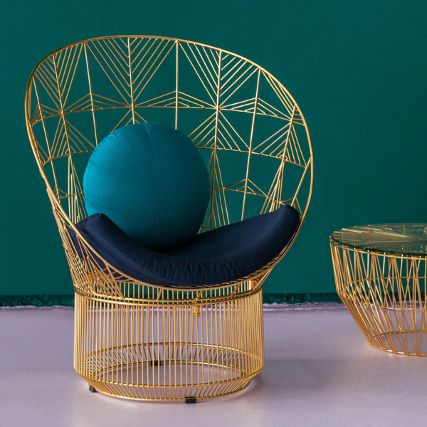BEND Peacock Cushions Sunbrella Black 