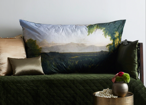 Ann Gish Landscape View Of Catskills Pillow