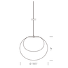 Yamagiwa Mayuhana 2 Oval Pendant 