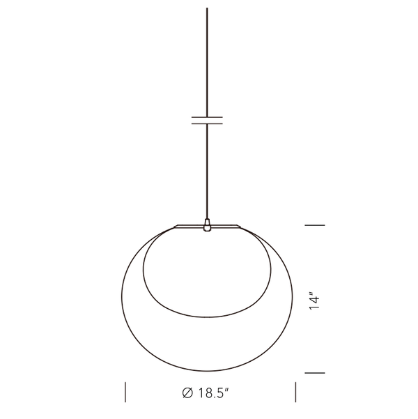 Yamagiwa Mayuhana 2 Oval Pendant 