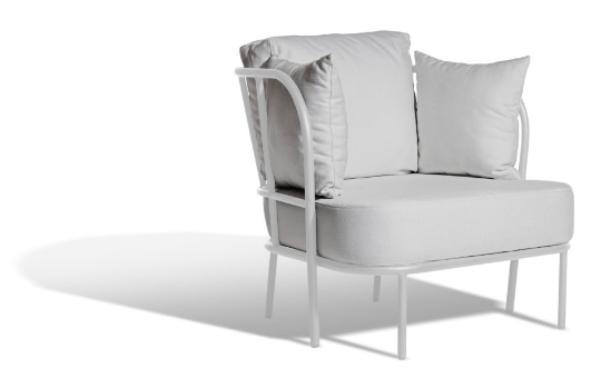 Skargaarden Saltö Lounge Chair Charcoal Grey Beige Taupe 