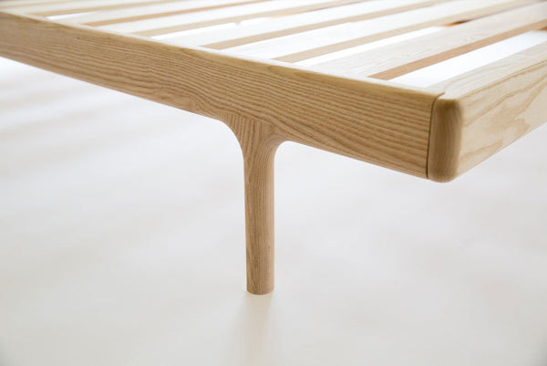 Kalon Simple Bed Ash Full Headboard Brass