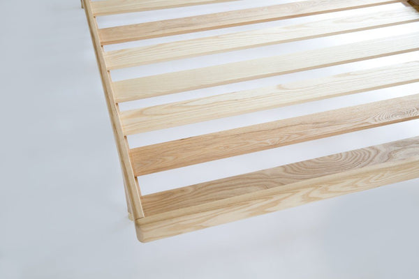 Kalon Simple Bed Ash Full Headboard Brass