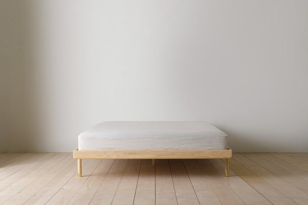 Kalon Simple Bed Ash Full Headboard Brass