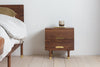Kalon Simple Side Table Soft Close Walnut 