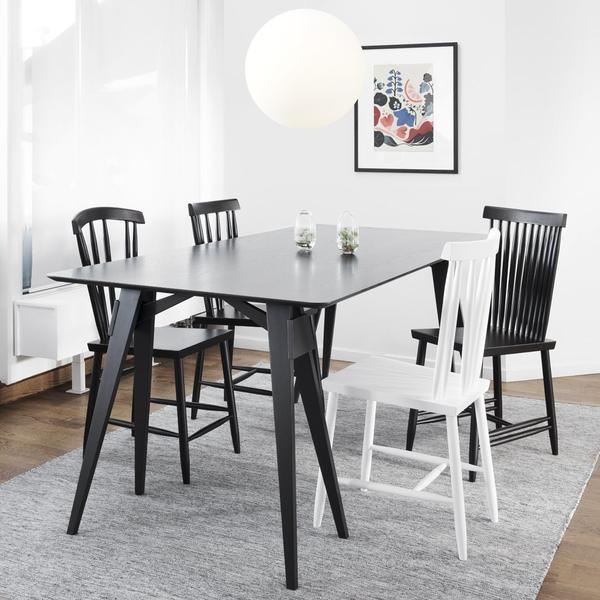 DESIGN HOUSE STOCKHOLM Family Chair No.2 - Set of 2 Black Without Cushion 