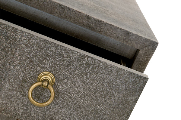 Essentials For Living Strand Shagreen 3-Drawer Nightstand