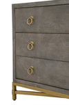 Essentials For Living Strand Shagreen 3-Drawer Nightstand