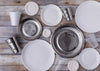 Siren Song "Paper Plate" in Stainless Steel - Small | Set of Four 