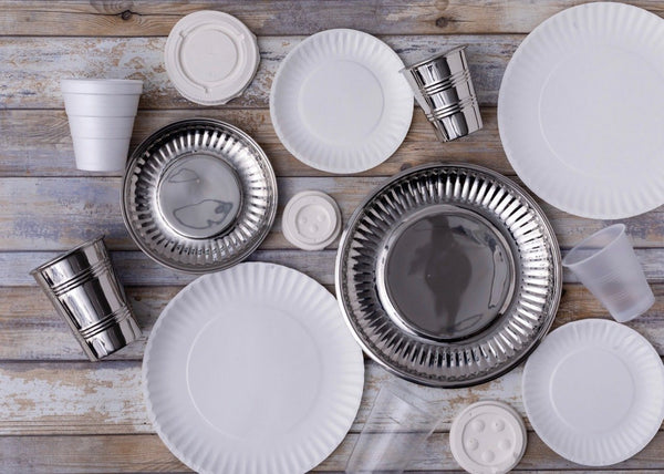 Siren Song "Paper Plate" in Stainless Steel - Small | Set of Four 