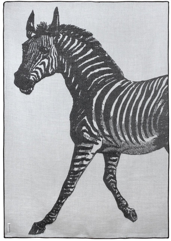 Thomas Paul Zebra Alpaca Throw Plum 