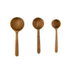 Sir Madam Teak Root Measuring Ladles - Set of 3