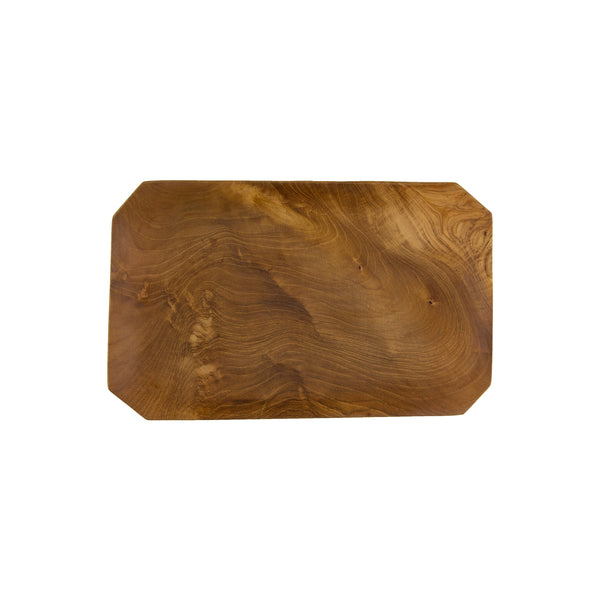 Sir Madam Teak Root Beveled Tray