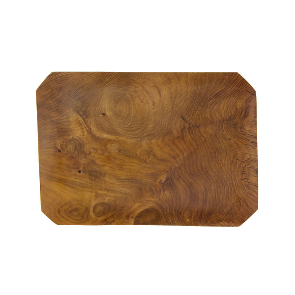 Sir Madam Teak Root Beveled Tray