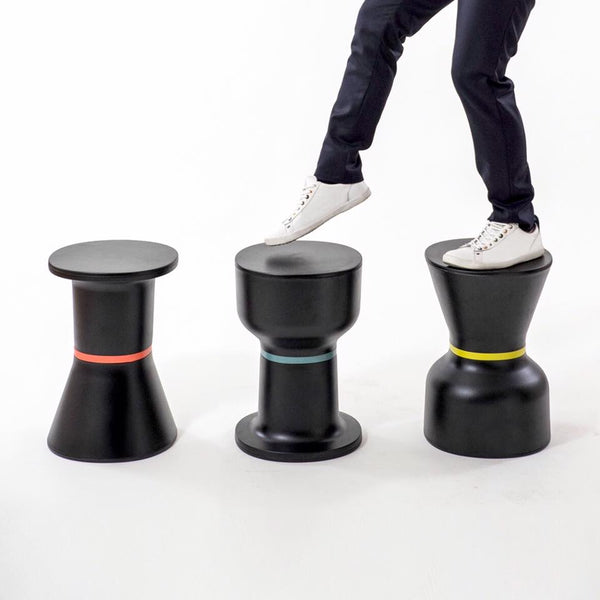 TOOU Paheko Table Stool - HE Black Red Ring 