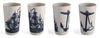 Thomas Paul Scrimshaw Tumblers Set of 4 