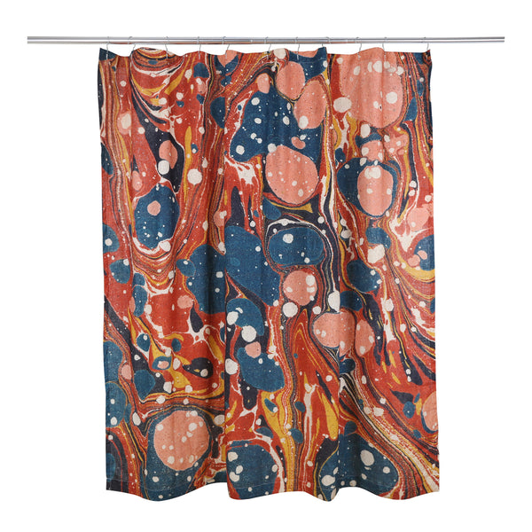 Siren Song Marbled Shower Curtain