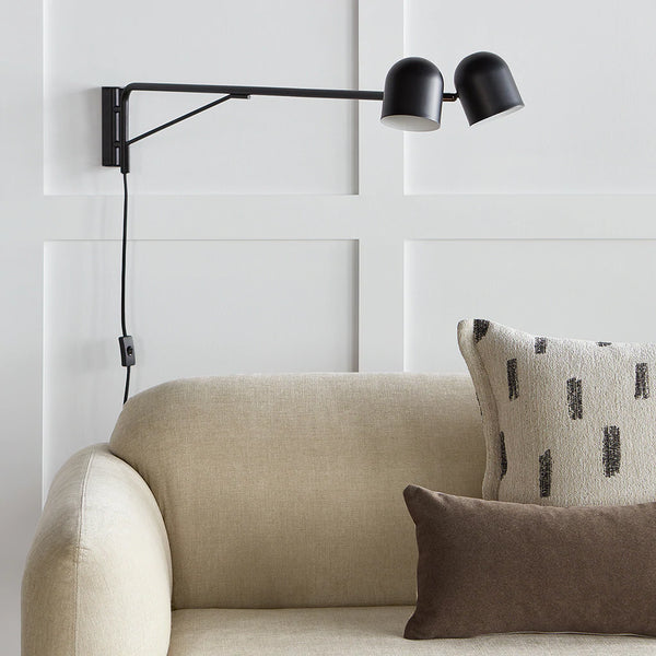 GUS Modern Tandem Swing Arm Lamp
