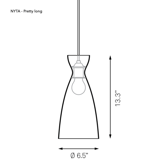 NYTA Pretty White Pendants Small 