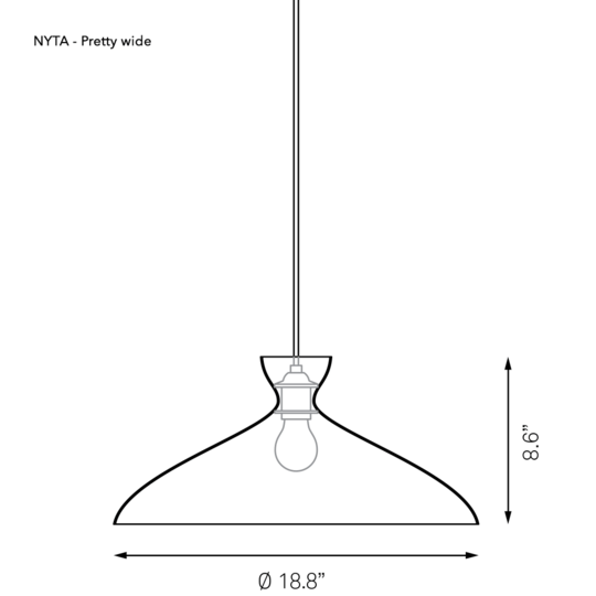 NYTA Pretty White Pendants Small 