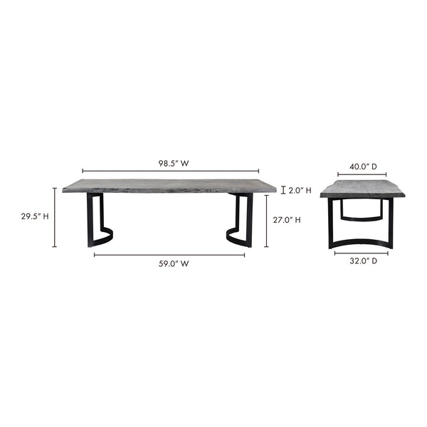 Moe's Bent Dining Table - Small