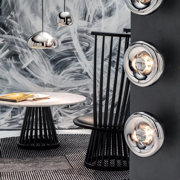 Tom Dixon Fan Lounge Chair Black Stained Ash 