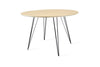 Tronk Williams Dining Table - Circular Black Large Maple