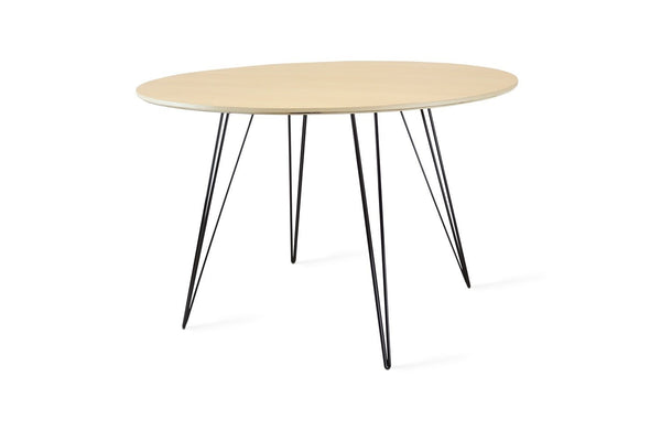 Tronk Williams Dining Table - Circular Blood Red Small Maple