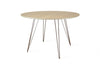 Tronk Williams Dining Table - Circular Rose Copper Large Maple