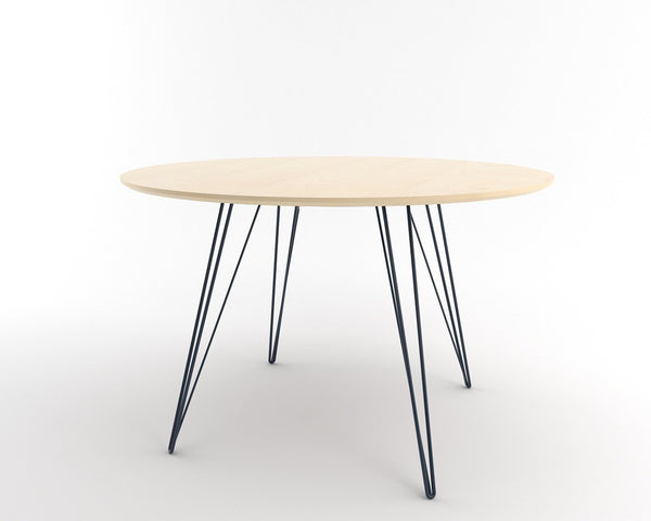 Tronk Williams Dining Table - Circular Blood Red Small Maple