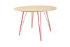 Tronk Williams Dining Table - Circular Red Large Maple
