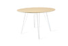 Tronk Williams Dining Table - Circular White Large Maple