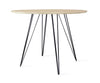 Tronk Williams Dining Table - Circular Black Small Maple